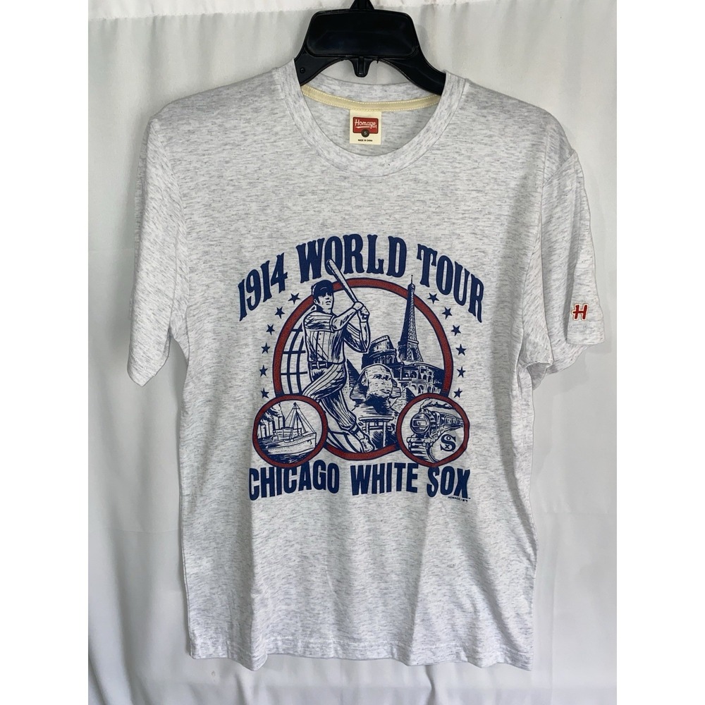 Homage Chicago White Sox 1914 World Tour T Shirt Small NWOT